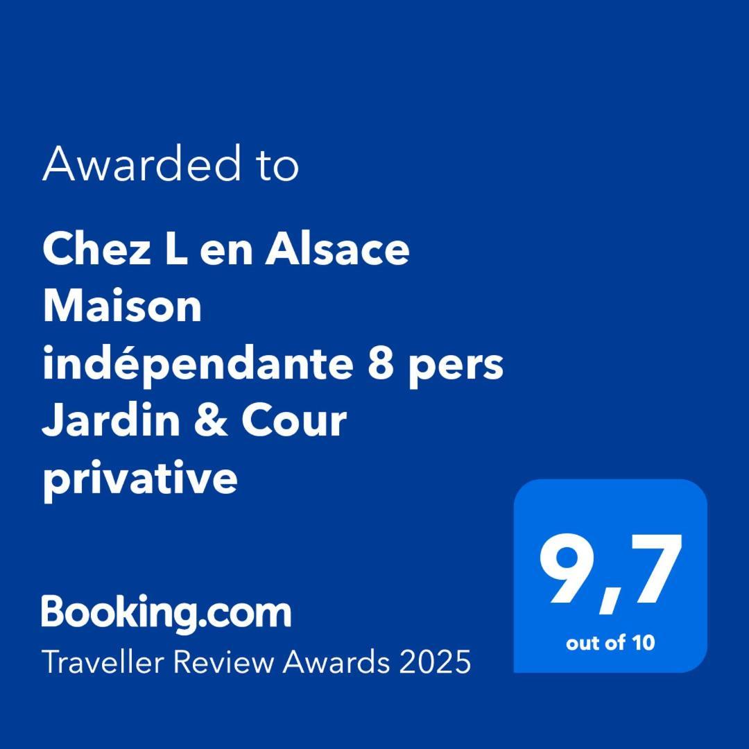 Chez L En Alsace Maison Independante 8 Pers Jardin & Cour Privative Griesheim-près-Molsheim Kültér fotó